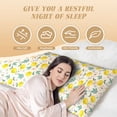 thumbnail image 4 of KLL Ultra Soft Microfiber Body Pillow Cover/Pillowcases 20"x54" with Hidden Zipper Closure-Flowers and Butterflies, 4 of 8