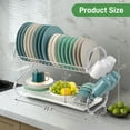 thumbnail image 6 of Zimtown Multifunctional S-shaped Dual Layers Bowls & Dishes & Chopsticks & Spoons Collection Shelf Dish Drainer, 6 of 14