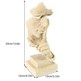 thumbnail image 2 of Estatua hecha a mano de resina Adorno de escultura de arte abstracto Decoración de escritorio de oficina en casa, Color piedra arenisca tholdsy HA8283-03B, 2 of 6