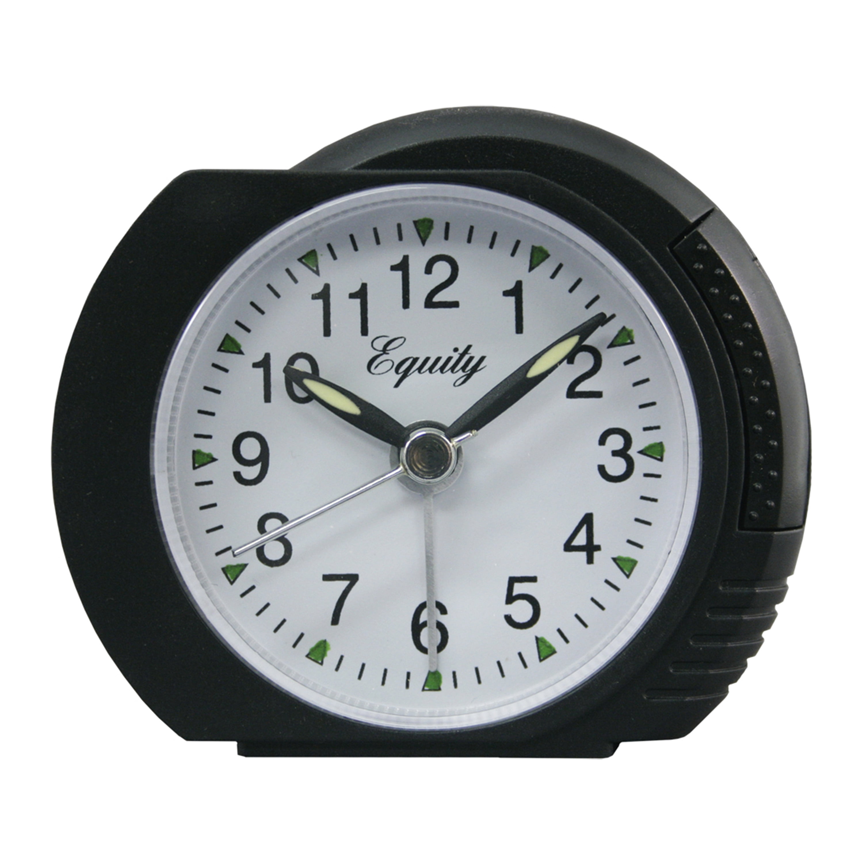 Equity by La Crosse 27001 Black Analog Alarm Clock