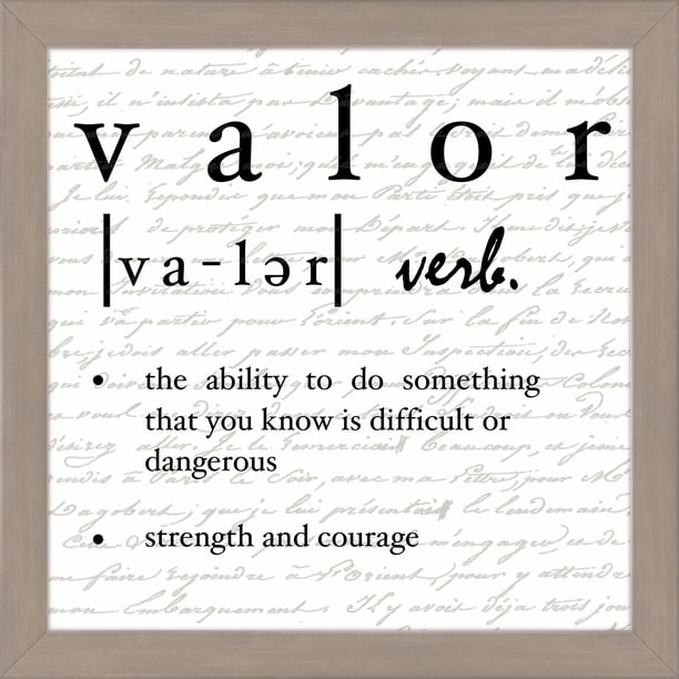 Valor Definition Wall Art Walmart Com Walmart Com
