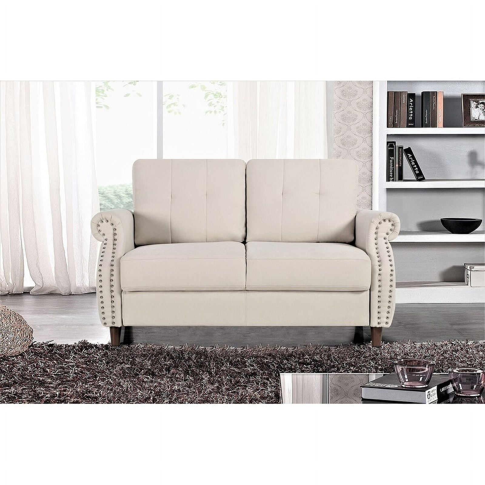 US Pride Furniture Briscoe Loveseat beige