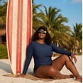 thumbnail image 3 of RELLECIGA Women's Long Sleeve UPF 50+ UV Protection Swim Top Bathing Suit Rash Guard Swim Shirt Long Sleeve Swimsuit, 3 of 9