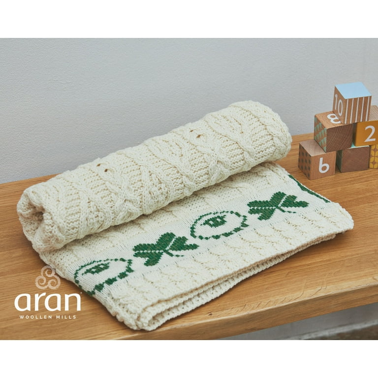 Aran baby discount blanket