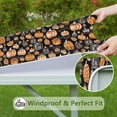 thumbnail image 6 of Halloween Pumpkin Doodle Pattern Square Fitted Tablecloth with Elastic Edge,Square Table Cover,Washable Elastic Table Cover for Home Kitchen Party Decor 34"x34", 6 of 6
