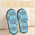 thumbnail image 2 of Fotbe Best Dad Ever Pattern Women's Fuzzy Slippers Plush Slippers Fluffy Winter House Shoes Indoor and Outdoor-Large, 2 of 8