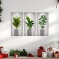 thumbnail image 3 of 3 piezas de pegatinas de pared con plantas en maceta, papel tapiz elegante, extraíble, impermeable 45 cm x 23 cm, 3 of 5
