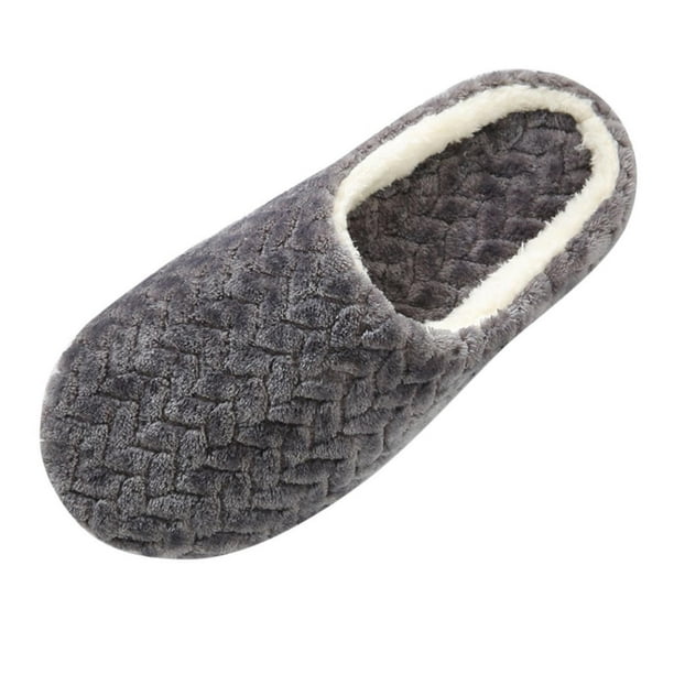 CEHVOM Nouveau Style Pantoufles En Daim Silencieuses Semelle