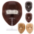 thumbnail image 2 of 3D Makeup Practice Face Mask Silicone Bionic Skin Makeup Mannequin Face With Stand Beginner's Practice Eye Makeup Face (Brown), 2 of 6