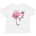 thumbnail image 3 of Inktastic Flamingo Ballerina in Tutu and Ballet Toe Shoes Boys or Girls Toddler T-Shirt, 3 of 5