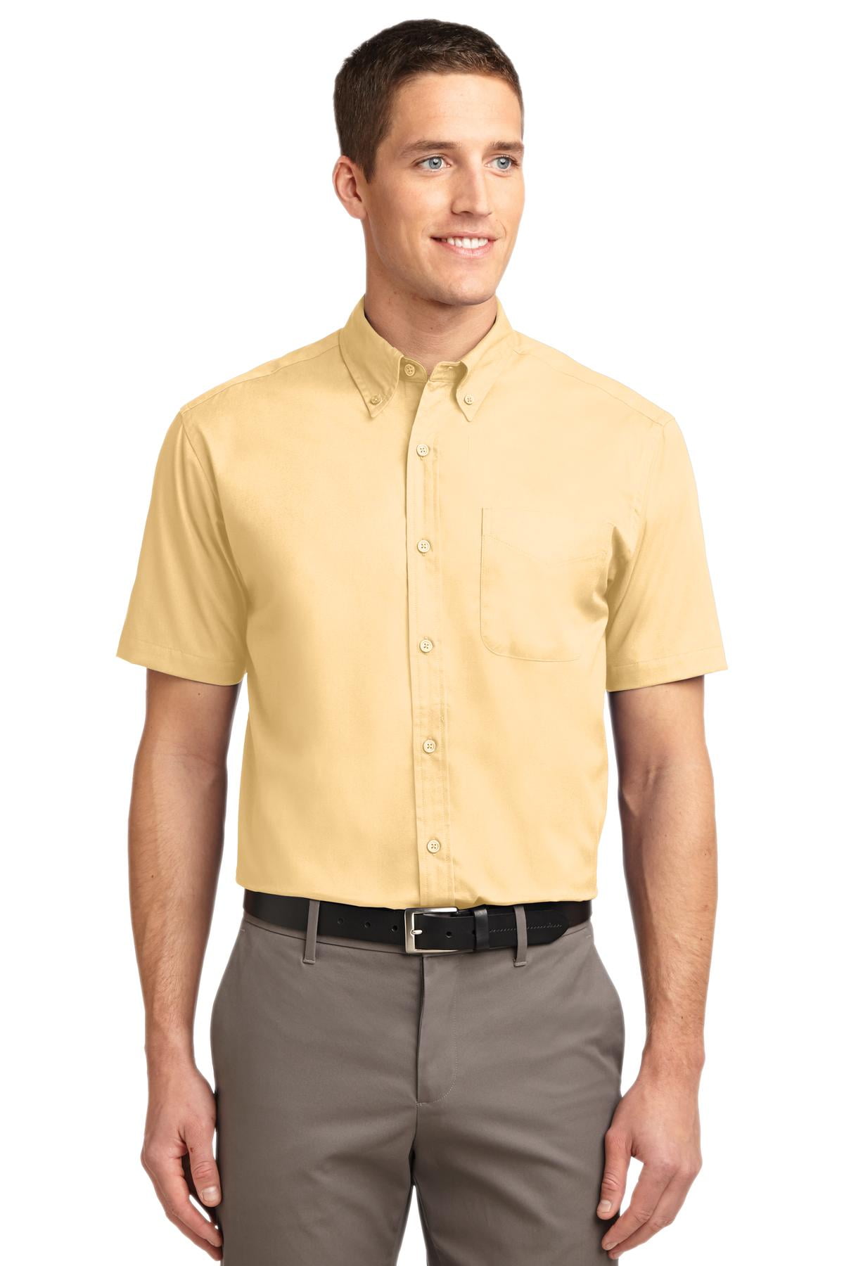 Port Authority Port Authority Adult Male Men Plain Short Sleeves