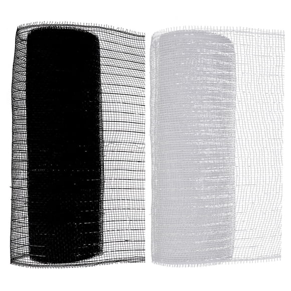 OULII 2 Rolls Decorative Mesh Roll for Party Decoration and Flower Bouquet Decoration