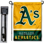 Oakland Athletics Garden Flag with Stand Holder