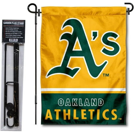Oakland Athletics Garden Flag with Stand Holder