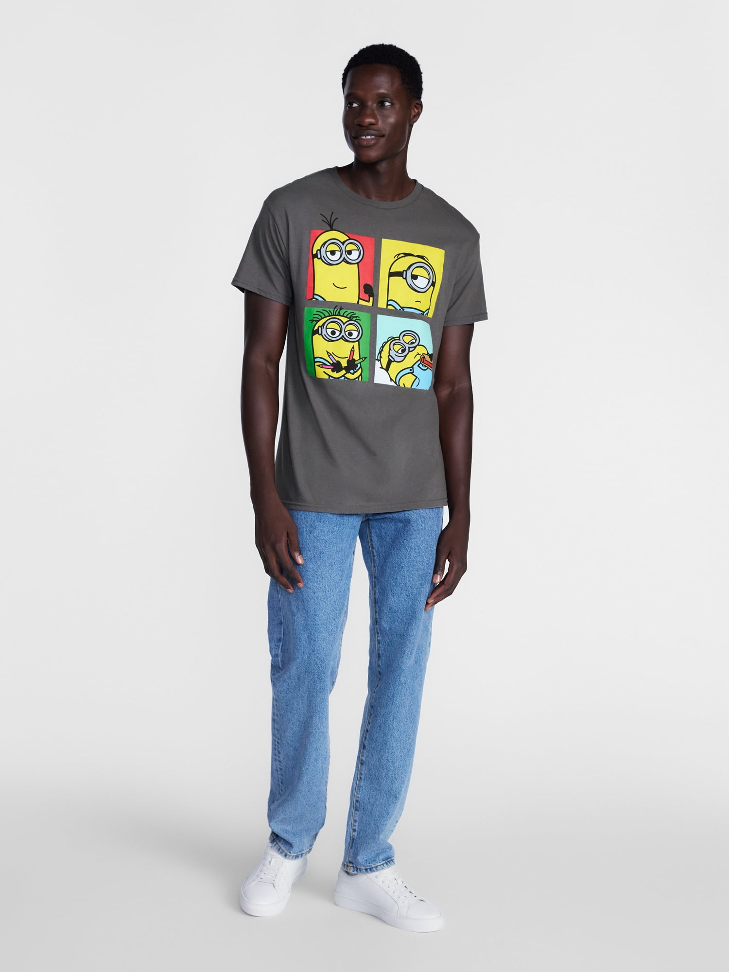 Despicable Me Men's and Big Men’s Minions Graphic Cotton Tee, Sizes S-3XL