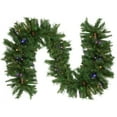 thumbnail image 2 of Northlight Pre-Lit Dakota Red Pine Artificial Christmas Garland - 9' x 16" - Multi LED Lights, 2 of 9