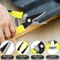 thumbnail image 4 of 8 Inch Multifunctional Tin Snips Practical Straight/Offset Metal Cutter Tool with Safety Lock Metal Cutting Shears for Aluminum Cardboard, 4 of 11