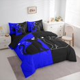 thumbnail image 3 of jejeloiu Romantic Valentine'S Day 7-Piece Twin Bedding Sets,Cute Cat Kitten Bedding Comforter Set,Deepblue Black Sheet Sets For Girls,Ultra Soft Home Decor Reversible, 3 of 8