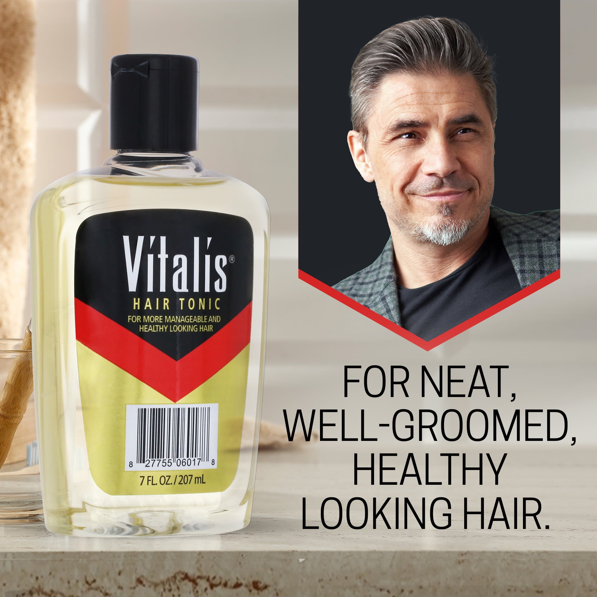 Vitalis Hair Tonic, for All Hair Types, 7 oz