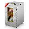 thumbnail image 4 of CERCKER Rotary Commercial Food-Dehydrator Machine 16 Trays, 17.52ft² Large Dehydrator for Jerky, 1500w Stainless Steel  Meat Dryer 190℉ Temperature Control, 4 of 9