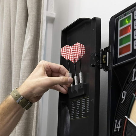 Arachnid Titanium 5400 Electronic Dartboard and Cabinet, Black