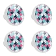 thumbnail image 1 of 4 Pcs Ethnic Boho Knobs for Kitchen Cabinet Cupboard Dresser Bookcase Drawer Pulls Handles Round Home Decor, 1 of 5