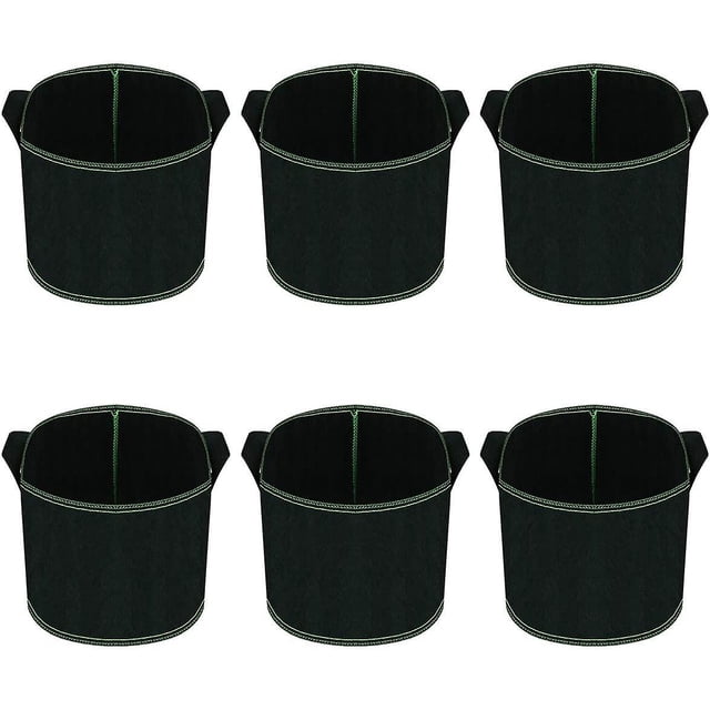 Bolsas de cultivo de vegetales, bolsas de cultivo no tejidas con asas, bolsas de cultivo de vegetales de jardín (paquete de 6 de 3 galones),11 Feliz Sencillez