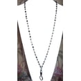 thumbnail image 2 of Hidden Hollow Beads Hematite Women's Chain Fashion Lanyard Necklace, Jewelry ID Badge and Key Holder, 34 in., 2 of 5