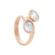 thumbnail image 2 of Anillo para Mujer con Cristal Fino Swarovski en forma de Oval–  Bañado en Oro Rosa 14k– Anillo Elegante y Brillante-Aretes de Mujer de Moda, Joyería para Mujer de Moda– Regalo especial Ortiz Espinosa Temporada, 2 of 4