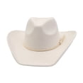 thumbnail image 5 of Cowboy Hat for Men Roll Up Wide Brim Shapeable Western Cowgirl Fedora Lightweight Summer Beach Outdoor Sun Protection, 5 of 5