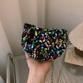 thumbnail image 4 of Bolso pequeño con lentejuelas y cadena de celebridades de Internet, bolso plisado para mujer, primavera 2025, nuevo bolso de bola de masa con todo incluido para mujer, 4 of 5