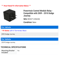 thumbnail image 2 of Powertrain Control Module Relay - Compatible with 2009 - 2010 Dodge Journey, 2 of 2