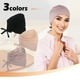 thumbnail image 5 of Qarigey 3 uds gorro Hijab transpirable absorbente de sudor agradable a la piel Underscarf Hijab Undercap Hijab islámico Sombreros Beige+Blanco+Negro, 5 of 6