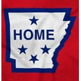 thumbnail image 2 of Arkansas Home State Pride Map Flag Zip Up Hoodie Men's Women's Brisco Brands L, 2 of 6