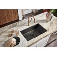 thumbnail image 4 of 27-inch Undermount Gunmetal Black Stainless Steel Kitchen Sink - 16 Gauge Single Bowl, 4 of 9