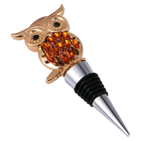 

1Pc Creative Owl Beverage Stoppers for Home Restaurant Bar (Golden Silver)
