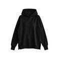 thumbnail image 4 of Women's Winter Sporty Top Mock Neck Raglan Sleeves Loose Hooded Sweatshirt Long Sleeve Split Cuff Tops Casual Fashion Pullover, 4 of 6