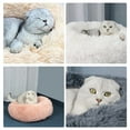 thumbnail image 3 of Soft Plush Round Pet Bed Cat Soft Bed Cat Bed for Cats Small Dogs, 3 of 8