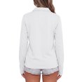 thumbnail image 4 of Polo Shirts for Women Long Sleeve Collared Button Golf Work Cute Summer Tops, S, 4 of 5
