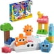 thumbnail image 1 of Mega BLOKS Fisher-Price Juguete de bloques de construcción para niños pequeños, luz nocturna Rise & Snooze con 30 piezas, efectos de luz y sonido, proyector de estrellas, edades 1+ años, 1 of 5