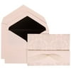 JAM Paper Wedding Invitation Set, Large, 5 1/2 x 7 3/4, White Card with Black Lined Envelope and Bouquet Bow Set, 50/pack
