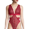thumbnail image 4 of Secret Treasures Women's Lace Body Suit, 4 of 5