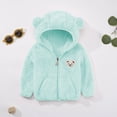 thumbnail image 3 of Usaibhir Baby Boys Girls Fleece Jackets Zip Up Hoodies Cute Bear Coats Fall Winter Fuzzy Jacket Newborn Boys Girls Outwear 0-3T, 3 of 12