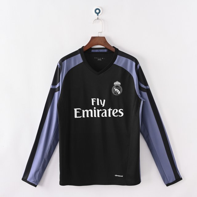 2016-17 Real Madrid 2Nd Away Long Sleeve. Classic Football Jersey