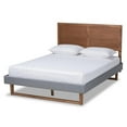 thumbnail image 2 of Bowery Hill King Size Dark Gray Upholstered Wood Platform Bed, 2 of 11