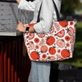 thumbnail image 4 of Wukai Hand Drawn Tomatoes Print Zipper Bag,large Beach Tote Bag,Waterproof Sandproof Bag,Grocery and Picnic Tote Travel Bag, 4 of 5