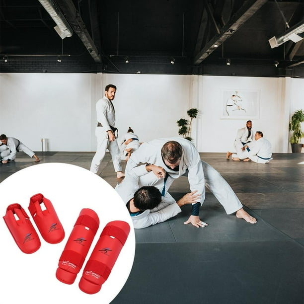 Espinilleras Protector de Empeine Protector rna Protector Taekwondo SG shamjiam equipo de espinilleras