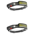 thumbnail image 3 of Sonducket Linterna frontal de alto brillo de 350lm para senderismo, pesca nocturna, linterna frontal impermeable para correr, faro ajustable, Blanco Rojo Amarillo 2Conjunto, 3 of 6