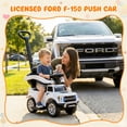 thumbnail image 3 of iYofe 3-in-1 Toddler Push Car for Ages 1-3, Licensed Ford F-150 Ride On Toy with Parent Handle, Safety Rail, Storage, Lights & Horn, Stroller Alternative Push Car for Toddlers 18-36 Months, White, 3 of 8