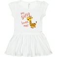 thumbnail image 3 of Inktastic My Safta Loves me- cute giraffe Girls Toddler Dress, 3 of 5